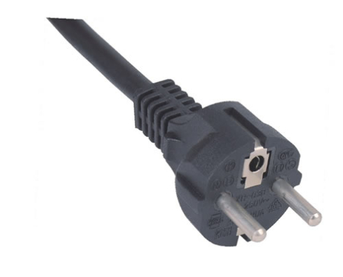 XH-03B CEE 7/7 European Power Plug Cord for Schuko & French Sockets