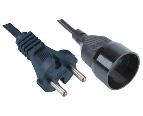 XH02-Z European 2-Pin Power Extension Cord with Round Plug XH02-Z European 2-Pin Power Extension Cord with Round Plug