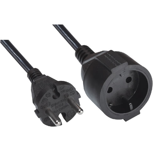 XH02-Q European 2-Pin Power Extension Cord with Schuko Socket XH02-Q European 2-Pin Power Extension Cord with Schuko Socket