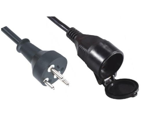 XH012-Z Waterproof European 3-Pin Power Extension Cord XH012-Z Waterproof European 3-Pin Power Extension Cord