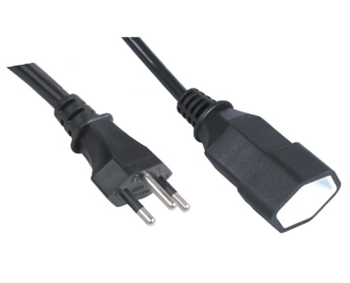 XH014A-Z Swiss 3-Pin Power Extension Cord with IEC Socket XH014A-Z Swiss 3-Pin Power Extension Cord with IEC Socket