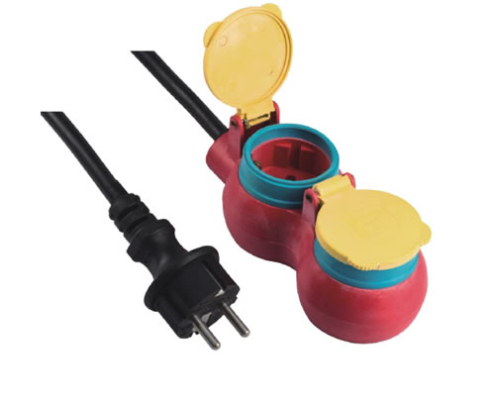 XH03-F XG021E IP44 Waterproof Schuko Extension Cord 16A
