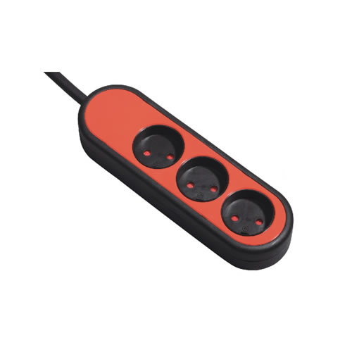 XH012-3Z 3-Way Danish Power Strip Extension Cord 10A 250V XH012-3Z 3-Way Danish Power Strip Extension Cord 10A 250V