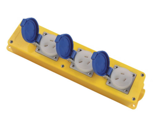 XG031F IP44 Waterproof 3-Way Schuko Extension Cord 16A