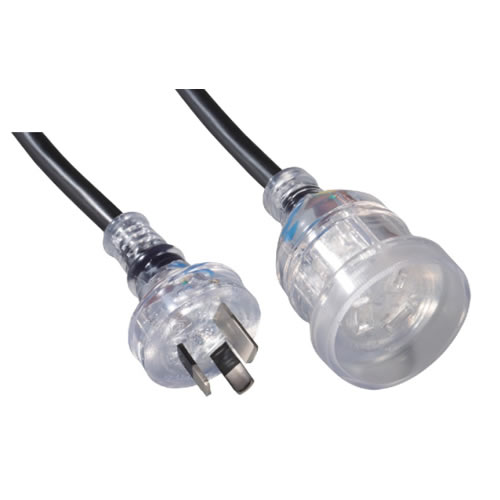 XH022B/XH026B SAA Certified Transparent Australian Extension Cord 10A XH022B/XH026B SAA Certified Transparent Australian Extension Cord 10A