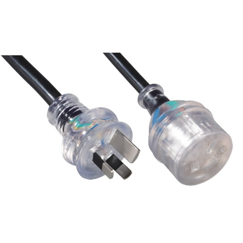 XH024A/XH026F SAA Transparent Australian Extension Cord XH024A/XH026F SAA Transparent Australian Extension Cord