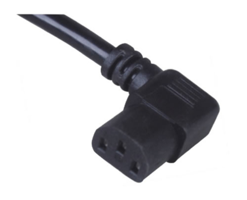 XC13-B (XH006B) IEC C13 90-Degree Power Connector for Servers & Monitors, UL/VDE Certified