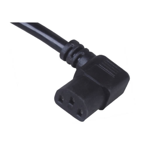 XC13-B (XH006B) IEC C13 90-Degree Power Connector for Servers & Monitors, UL/VDE Certified